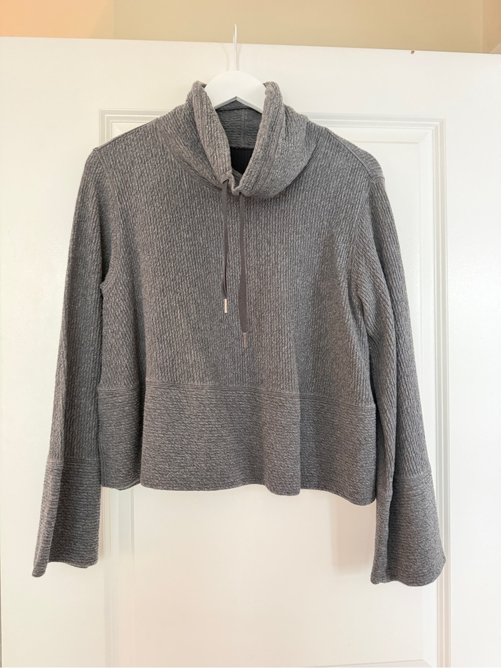 Lululemon Gray Pullover Cowl Neck Sweater